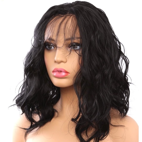 ?MARCH 16” LACE FRONT Black NATURAL Wave BOB WIG✨ main image 4